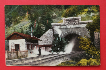 AK Arlbergtunnel b Langen / 1910-1930 / Bahnhof / Gleise / Eisenbahn / Voralberg